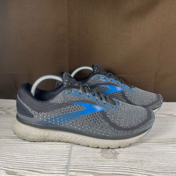 Brooks Glycerin 18 Mens Gray Running Shoe Athletic Sneaker Size 9.5 Wide - Picture 1 of 10